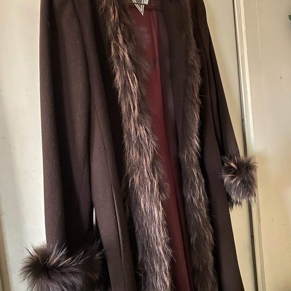 Mink Lined Wool Coat